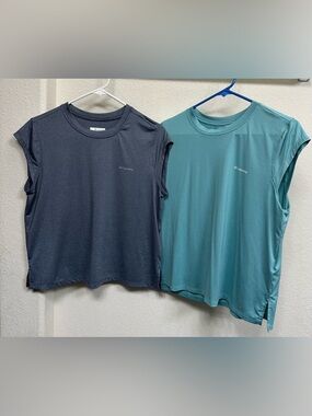 Columbia Women’s Sleeveless Active Tops - Navy & Teal